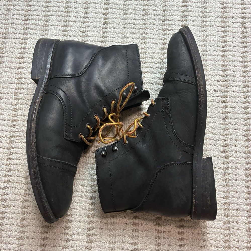 Thursday Boots Everyday Co Black Leather Men's Size 10.5 Workwear Outdoors